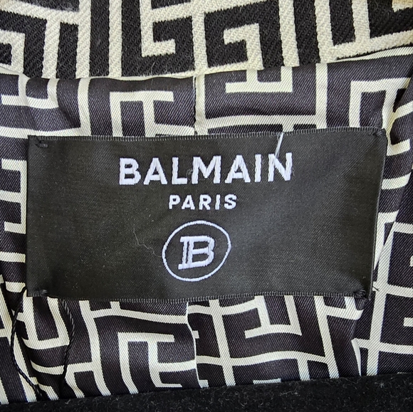 Balmain Monogram Jacquard Coat - Picture 10 of 16